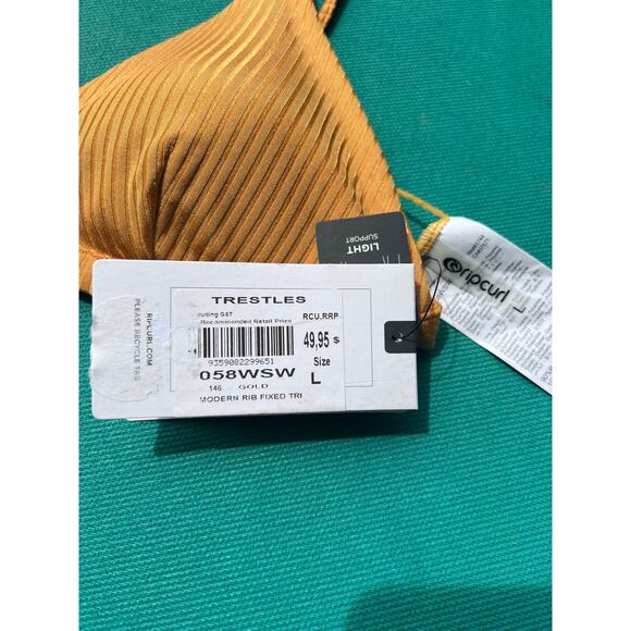 Rip Curl Havana Tri Bikini Top & Cheeky Surf Bottoms Size Large - Picture 14 of 14